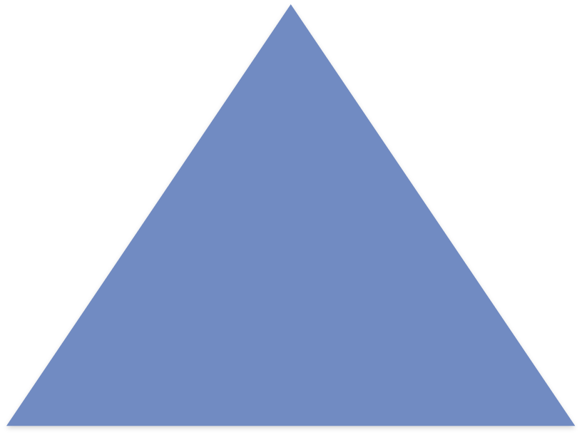 triângulo preenchido